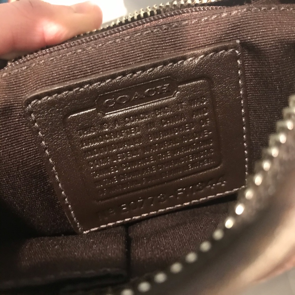 Authentic COACH, Tan/Brown Mini Hobo - Picture 6 of 7